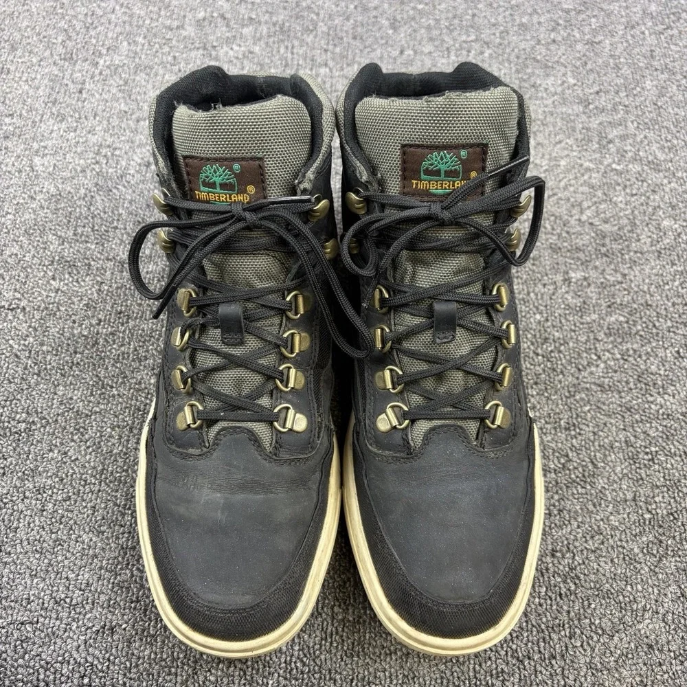 Timberland Hommes Ashwood Park L/F Mid Hiker Boot Men's Sz 9 Black Leather A2BPW